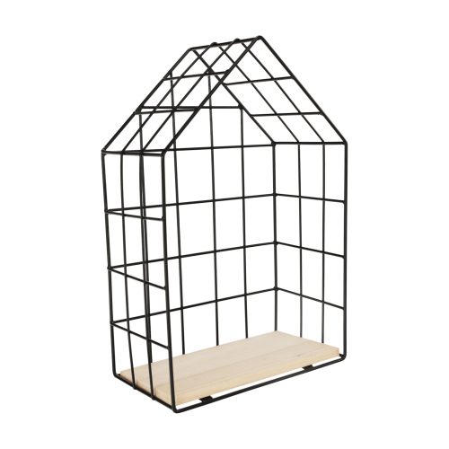 Szett 3 polc, természetes/fekete, AZURI