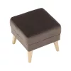 Puff, taupe-szürke-barna/bükk, RODEZA