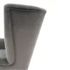 Fotel-füles, világosszürke/fekete, RODEZA