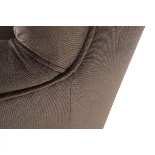 Fotel-füles, taupe-szürke-barna/bükk, RODEZA