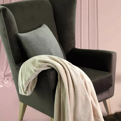 Fotel-füles, taupe-szürke-barna/bükk, RODEZA