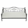 Fém ágy, fekete, 90x200, DAINA