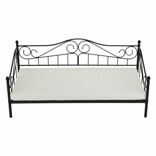 Fém ágy, fekete, 90x200, DAINA
