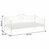 Fém ágy, fehér, 90x200, DAINA