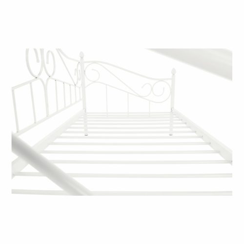 Fém ágy, fehér, 90x200, DAINA