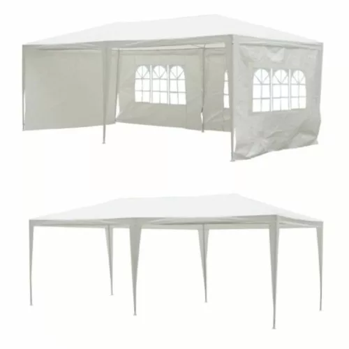 Kerti partisátor, fehér, 3x6 m, TEKNO TYP 2