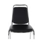 Szék tárgyalóterembe, fekete textilbőr, ZEKI
