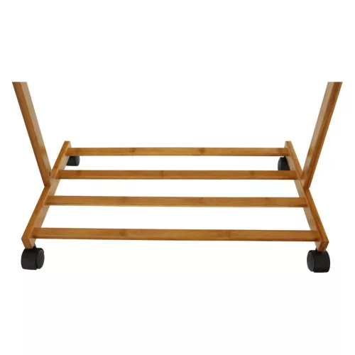 Kerekes akasztó, bambus, 60 cm széles, VIKIR TYP 1
