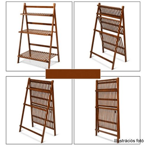 Összecsukható állvány, fehér, NEPEL TYP 1 + ajándék