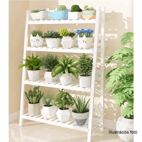 Összecsukható állvány, fehér, NEPEL TYP 2 + ajándék