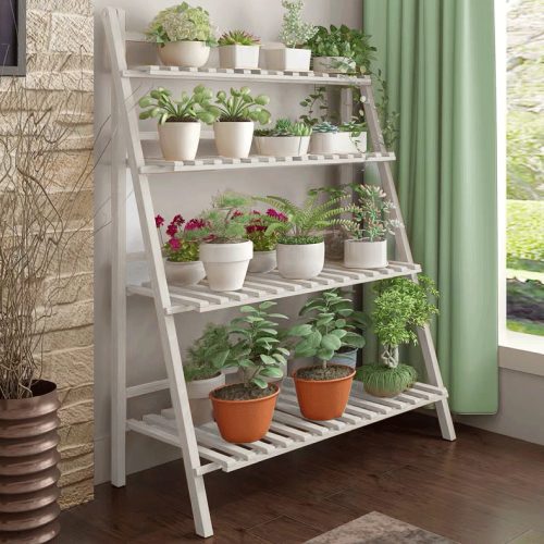 Összecsukható állvány, fehér, NEPEL TYP 2 + ajándék