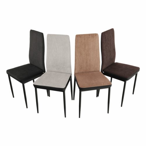 Étkező szék, sotétszürke/fekete, ENRA