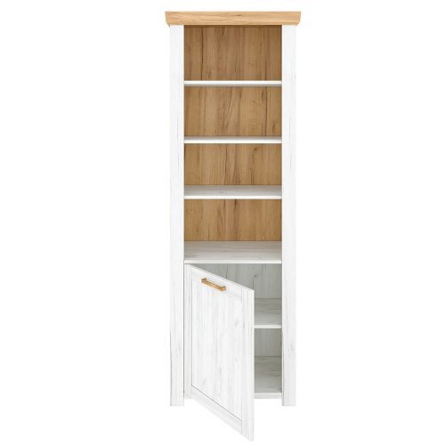 Polc R, tölgy craft arany/tölgy craft fehér, SUDBURY