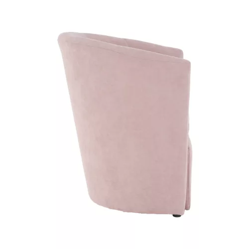 Klub fotel puffal, rózsaszín, ROSE