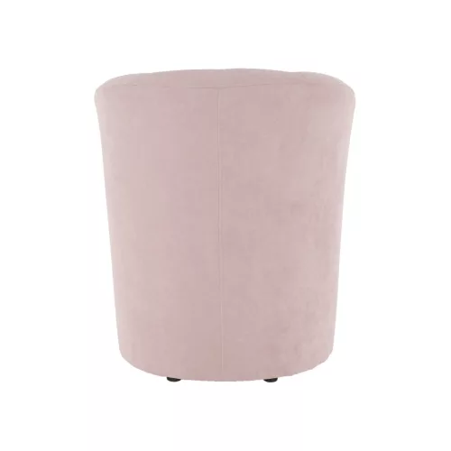 Klub fotel puffal, rózsaszín, ROSE