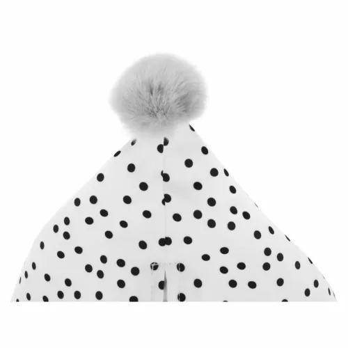 Babzsák, fehér/rózsaszín/szürke, POMPOM