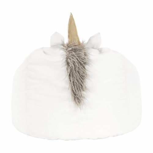 Babzsák unikornis, fehér, INOROG