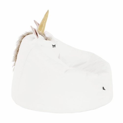 Babzsák unikornis, fehér, INOROG