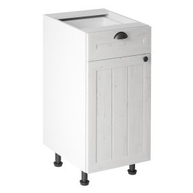   Alsószekrény fiókkal D40S1, fehér/sosna andersen, bal, PROVANCE