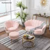 Pad Art-deco stílusban, rózsaszín Velvet anyag/gold chróm-arany, NOBLIN