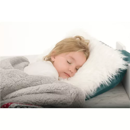Kétoldalas bárány takaró, téli motívum, 150x200, RENIFE