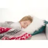 Kétoldalas bárány takaró, téli motívum, 150x200, RENIFE