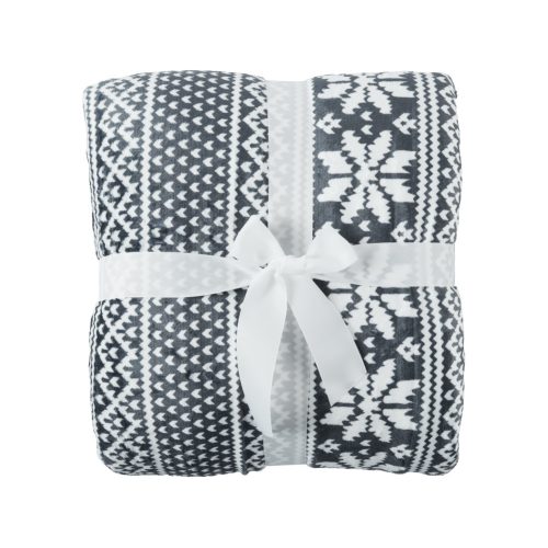 Kétoldalas bárány takaró, téli motívum, 150x200, MALENA