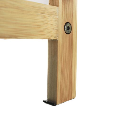 3 polcos állvány, fehér/természetes, KOEN TYP 1