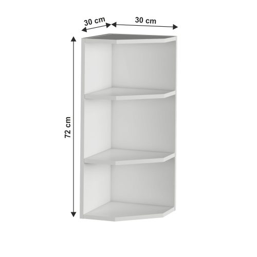 Sarokszekrény, fehér, univerzális, JULIA TYP 3