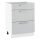 Alsó szekrény, világosszürke/fehér, JULIA TYP 57