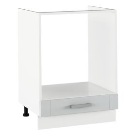   Alsó beépített szekrény, világosszürke/fehér, JULIA TYP 58