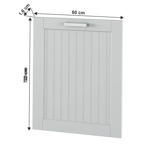Mosogatógepre való ajtó 60, világosszürke, JULIA TYP 59