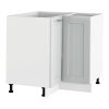 Alsó sarokszekrény, világosszürke/fehér, univerzális, JULIA TYP 62