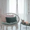 Függő szék, pamut+fém/fehér, AMADO 2 NEW