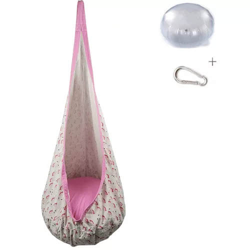 Függőhinta, rózsaszín/flamingó minta, SIESTA TYP 2