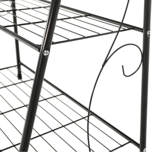 Polcállvány, 3 polcos, sötét szürke, VERUMA