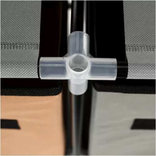 Komód szövet fiókokkal, fekete/barna/szürke, CAMILO TYP 1