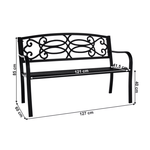 Kerti pad, fekete, VENDA