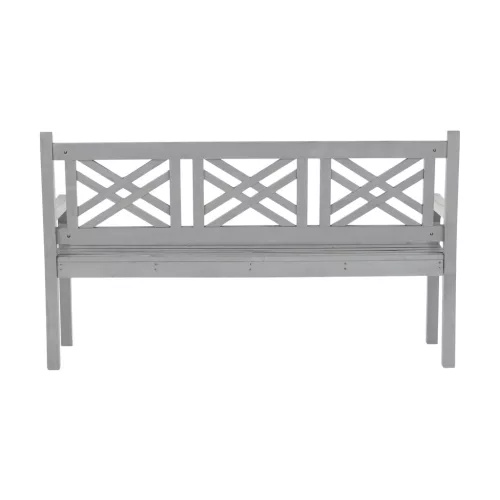 Fából készült kerti pad, szürke, 150 cm, FABLA