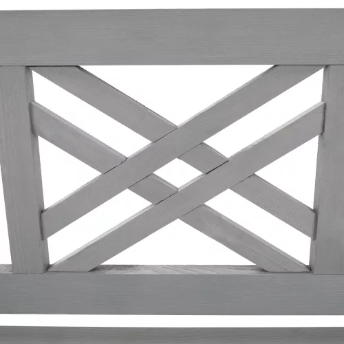 Fából készült kerti pad, szürke, 150 cm, FABLA