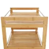 Tálalókocsi, természetes bambusz, NASHY