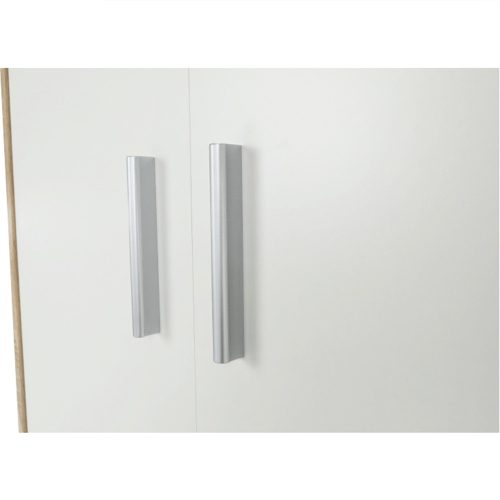 Zárt polcos szekrény, sonoma tölgy/fehér, JOHAN 2 NEW 05