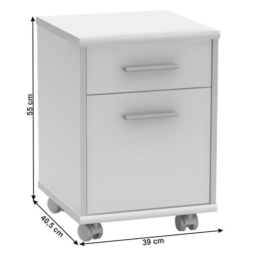 Irodai konténer, fehér, JOHAN 2 NEW 07