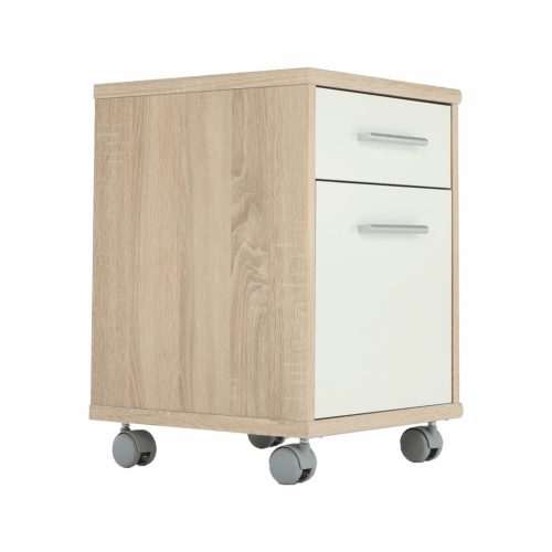 Irodai konténer, sonoma tölgy/fehér, JOHAN 2 NEW 07
