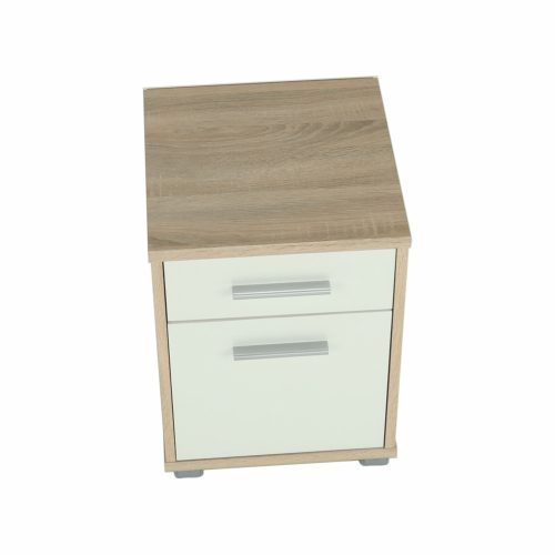 Irodai konténer, sonoma tölgy/fehér, JOHAN 2 NEW 07