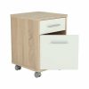 Irodai konténer, sonoma tölgy/fehér, JOHAN 2 NEW 07