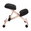 Ergonomikus térdelőszék, fekete/bükkfa, GROCO