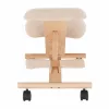 Ergonomikus térdelőszék, krémszínű/bükkfa, GROCO