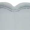 Pad Art-deco stílusban, szürke-kék Velvet anyag/gold chróm-arany, NOBLIN