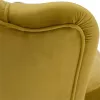 Pad Art-deco stílusban, mustár színűVelvet anyag/gold chróm-arany, NOBLIN